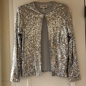 Silver sequined jacket Brand New